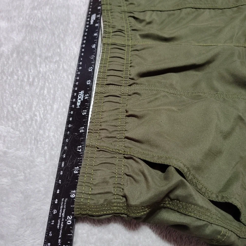 Speedo Swim Trunks Men 38/7 Green‎ Lined Beach Surf Activity Pockets Volleyball